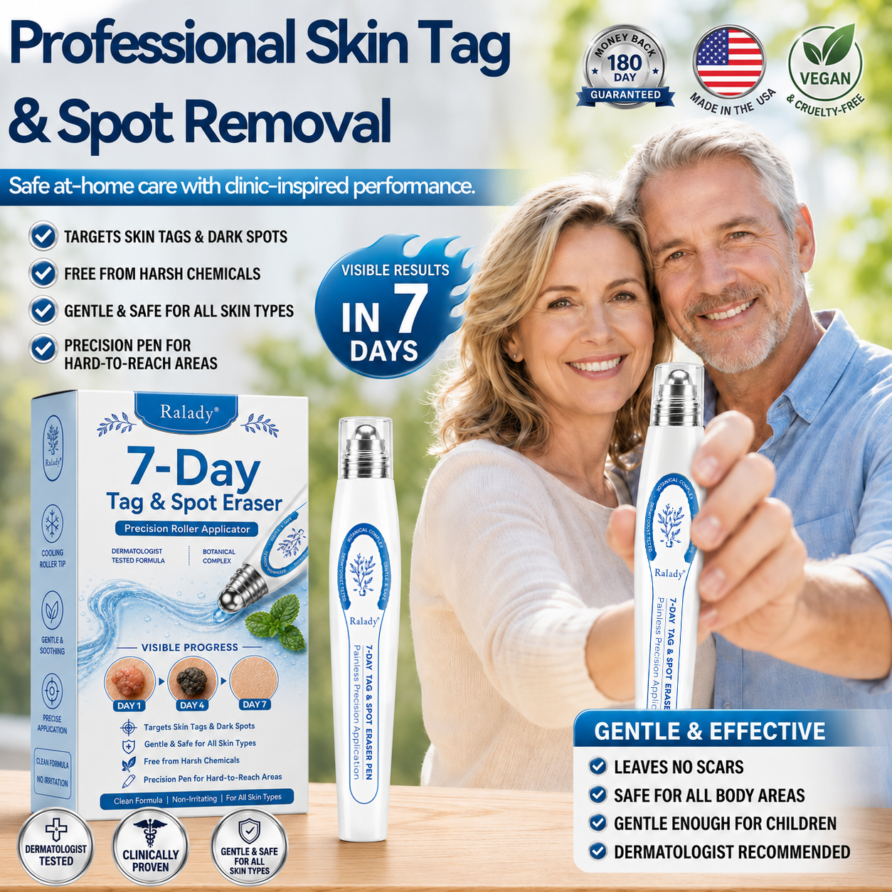 𝐑𝐚𝐥𝐚𝐝𝐲® 𝟕-𝐷𝑎𝑦 𝗧𝐚𝐠 & 𝗦𝗽𝐨𝐭 𝐄𝐫𝒂𝒔𝒆𝒓(𝐙𝐞𝐫𝐨 𝐏𝐚𝐢𝐧, 𝐙𝐞𝐫𝐨 𝐒𝐜𝐚𝒓𝒔 𝐑𝐨𝐥𝐥𝐞𝐫𝐛𝐚𝐥𝐥)💪