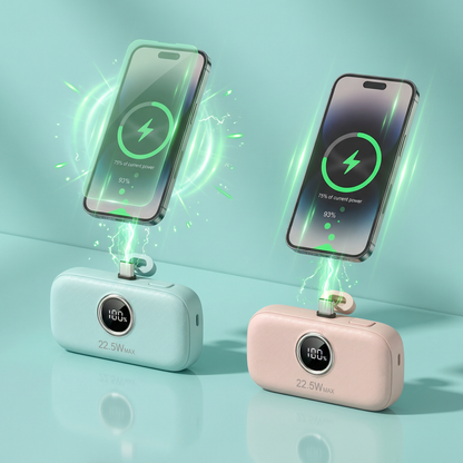 🔋 5000mAh Mini Portable Phone Power Bank