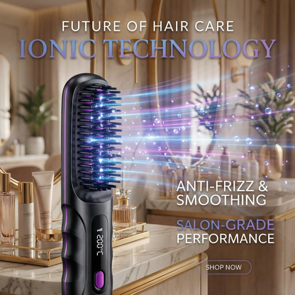 Wireless Heated Hair Comb-💖Compact and Portable