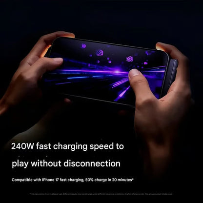 💡MFi-Certified 2-in-1 Fast Charging Cable with Built-In Phone Stand – Ultra-Fast 240W Power, Official Apple Authorized✅
