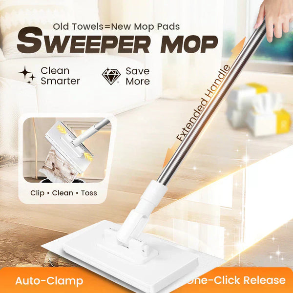 🥰🥰 Multi-Purpose 360° Magic Mop – Wet & Dry Cleaner for Floors, Walls & Windows (Use Any Cloth)
