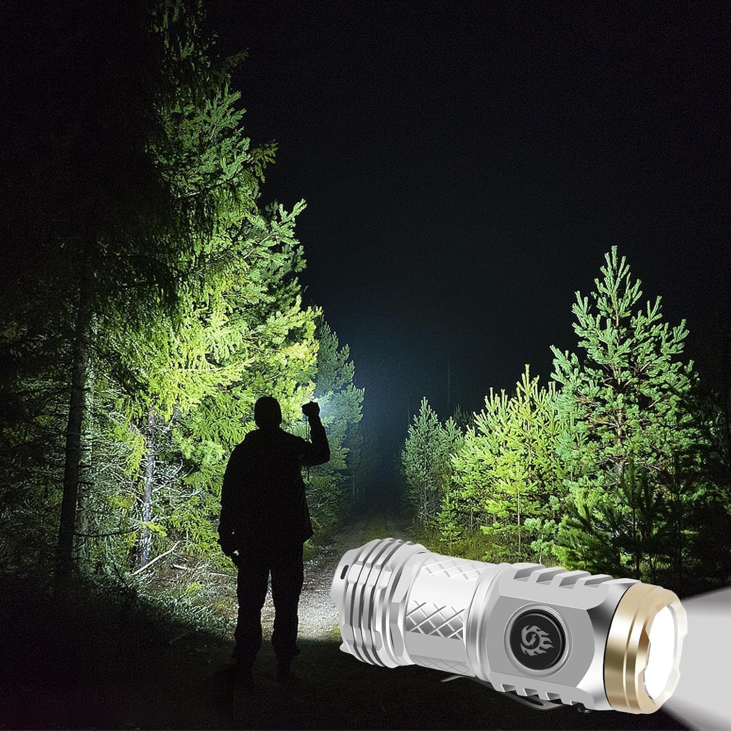 ✨Three-Eyed Monster Mini Flashlight 🔦🧰— Ultra-Bright Rechargeable LED Torch | Compact, Long-Range & Water-Resistant