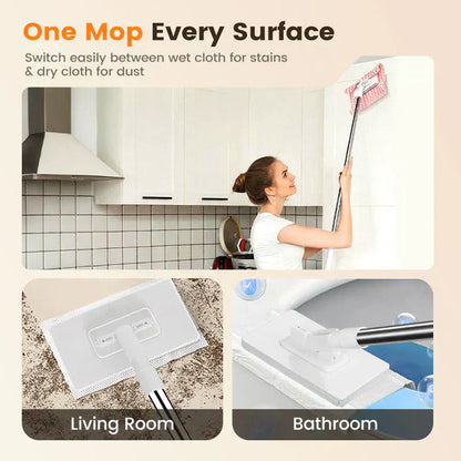 🥰🥰 Multi-Purpose 360° Magic Mop – Wet & Dry Cleaner for Floors, Walls & Windows (Use Any Cloth)