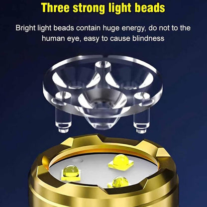 ✨Three-Eyed Monster Mini Flashlight 🔦🧰— Ultra-Bright Rechargeable LED Torch | Compact, Long-Range & Water-Resistant