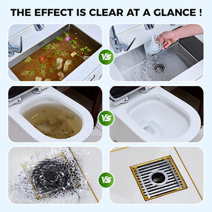 ⚡🏠Powerful Daily Drain Cleaning Powder– Fast-Acting, Safe & Gentle for Kitchens, Bathrooms & Showers💥