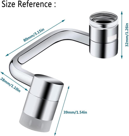✨ 1440° Rotatable Faucet Extender – The Ultimate "Face-Washing" Upgrade for Any Sink (Dual Mode)
