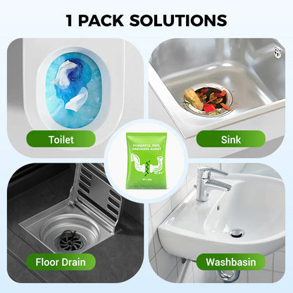 ⚡🏠Powerful Daily Drain Cleaning Powder– Fast-Acting, Safe & Gentle for Kitchens, Bathrooms & Showers💥