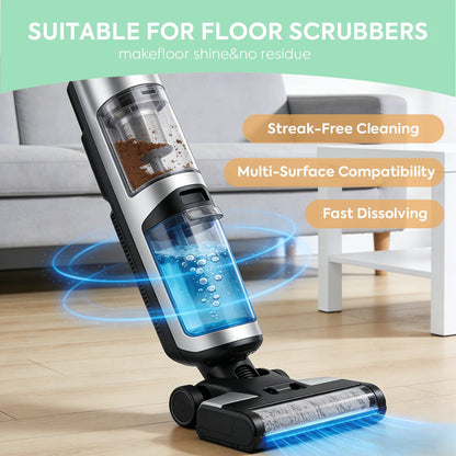 SOPAMI Floor Cleaning Tablets – Multi-Surface, Quick Dry, No Residue, Fresh Lemon Scent (12 Tablets)