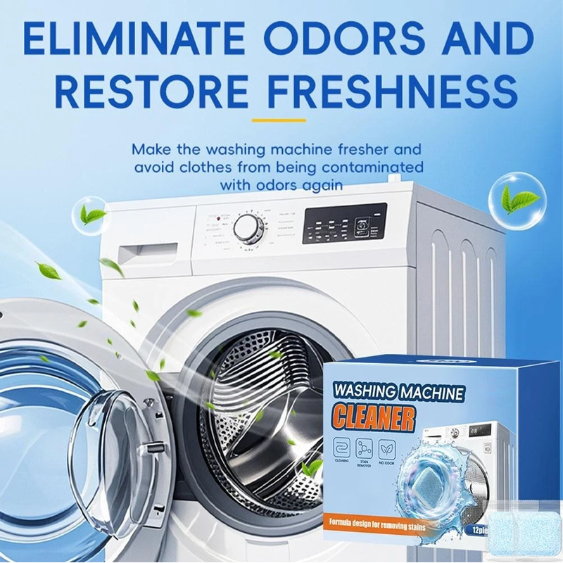 🔥LAST DAY SALE - BUY 1 GET 1 FREE!!⚡50K+ SOLD!🔥Multi-functional Washing Machine Cleaner Tablets